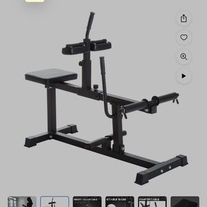 Black Squat Machine